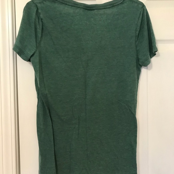 Mossimo Supply Co. green, v-neck tee. Size M. - Picture 2 of 3